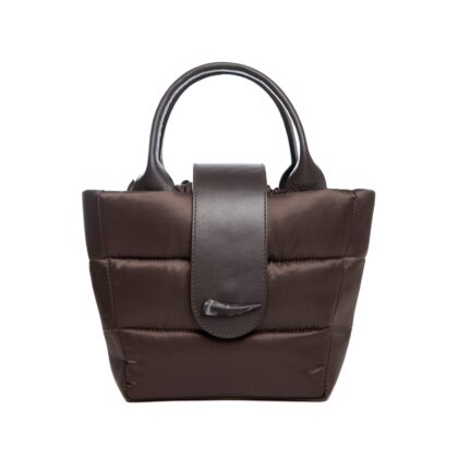 Bolsa Charlotte mini nylon café